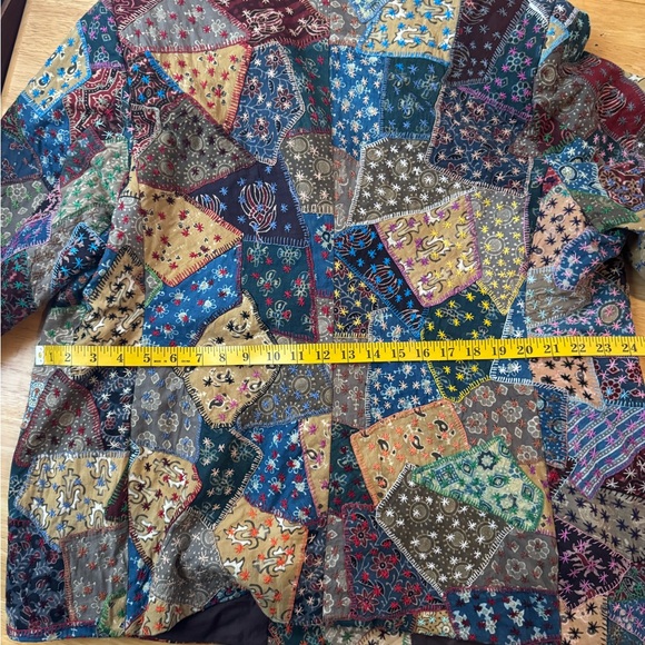 Handmade Multicolor Patchwork Blazer - Picture 11 of 14